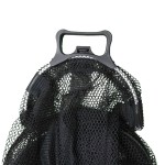 Fishing keepnet, closing flap, 150 cm, black color